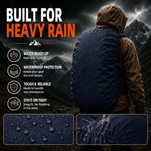 Frelaxy Waterproof Backpack Rain Cover, Pack Covers for Hiking, Travel - Image 2