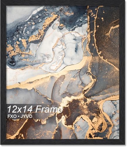 Fxojyvo 12x14 Picture Frame Black Engineered Wood Wall Hanging by Fxojyvo