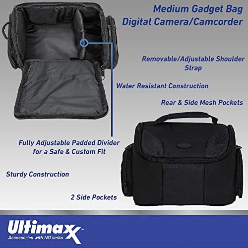I3ePro Medium Soft Padded Digital SLR Camera Travel Case/Bag with Clip-on Detachable - Image 2