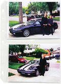 C-Line Clear Photo Pages for Four 5 x 7 Photos, 3-Hole Punched, 11.25 x 8.13, 50/Box by C-Line