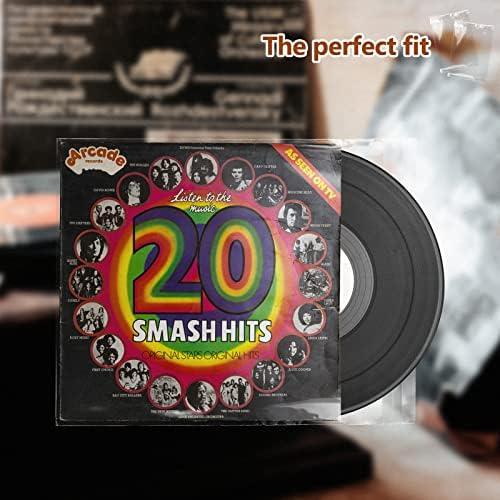 Golden State Art 12.75" x 12.75" Clear Record Outer Sleeves,200 Pack - Image 4