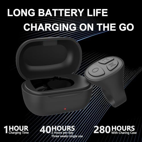TikTok Scrolling Ring, Bluetooth Camera Remote Control, Scrolling Ring Remote for iPhone TIK Tok Facebook YouTube Instagram Android Phone, Auto Tapper for TikTok Live (Black) - Image 6