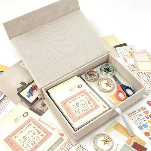 5x7 Photo Storage Box, Premium Linen Memory Box for Photos, Pictures, Certificates, Scrapbooking Supplies & Jewelry - Portable, Stackable Organizer for Home, Crafters & Collectors - Image 6