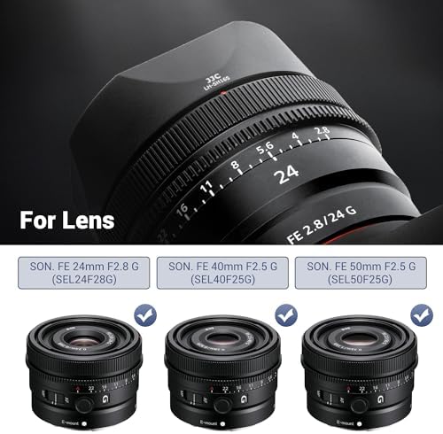 JJC Lens Hood for Sony FE 24mm f2.8 G, FE 50mm F2.5 G, FE 40mm F2.5 G Lens - Image 2