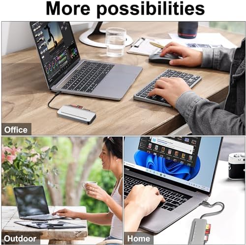 Memory Stick Pro Duo Card Reader, 7 in1 Memory Stick Pro Duo Adapter USB C for SD/TF/CF/XD/MS, Multi Card Reader for Camera, Game Trail Camera, Phone, Tablet, Laptop, Android - Image 7