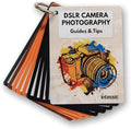 DSLR Camera Photography Cheat Sheet Cards - Photography Accessories for Canon, Nikon, Sony - Quick Reference Flashcards for Photographers - Exposure, Settings, Troubleshooting Guides & Tips - 4” x 3” by Infassic