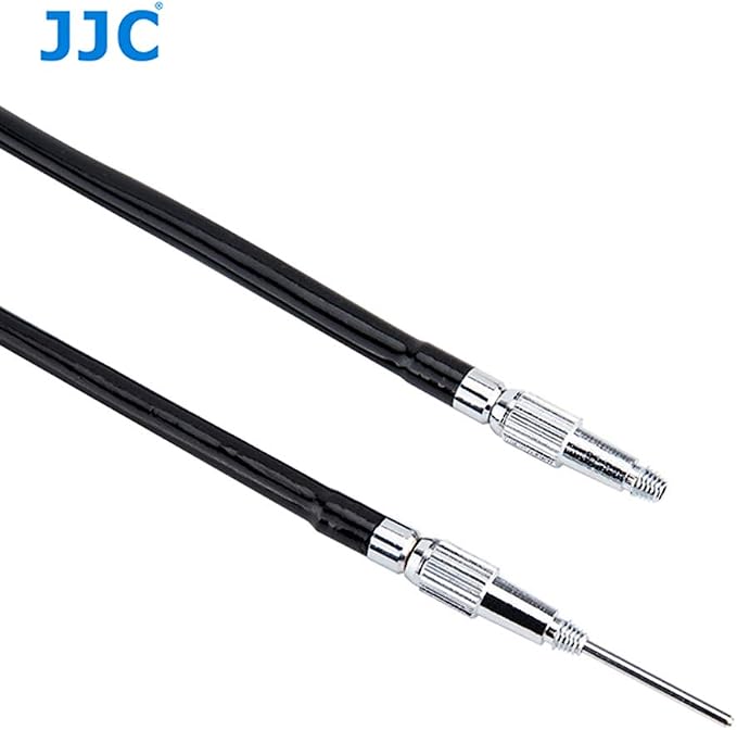 JJC TCR-70BK Black 70cm Threaded Cable Release, Mechanical Shutter Release Cable, Mechanical Cable Release with Bulb-Lock Design for Long exposures - Image 5