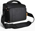 FOSOTO Waterproof (with Rain Cover) Shoulder Camera Case Bag Compatible for Nikon D5600 D750 D3300 Canon Rebel SL2 T7i EOS 80D 60D Sony A77II a68 a99II Travel DLSR SLR Camera Bags by FOSOTO