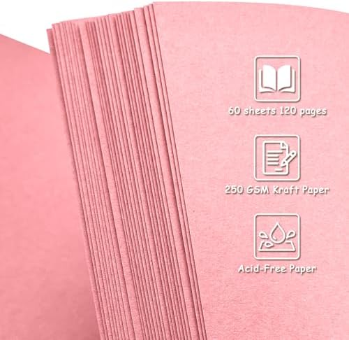 Scrapbook Album 10x10 Inch, Hardcover Kraft Paper Photo Album with 60 Sheets/120 Pages, Memory Book for Wedding, Anniversary, Christmas, Baby Shower, Ideal for Preserving Precious Moments - Image 4
