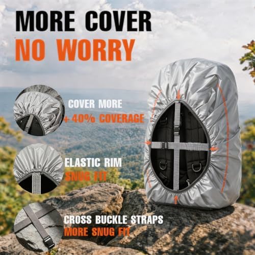 Joy Walker 12000mm Waterproof Backpack Rain Cover for Hiking Camping Travel - Image 6