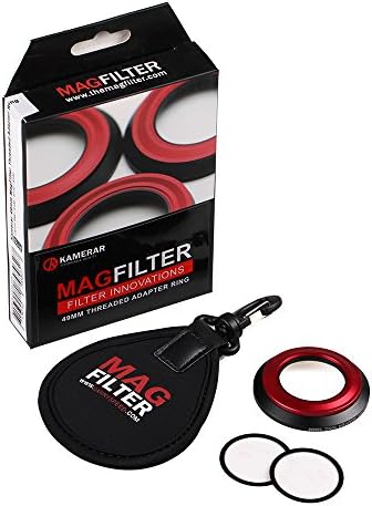 Kamerar MagFilter 49mm Threaded Magnetic Lens Filter Adapter Ring by Kamerar