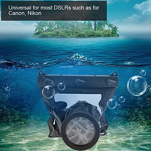 Underwater Camera Housing Case, 20 Meter Waterproof Protective Pouch Bag for DSLR SLR Mirrorless Cameras (Black) - Image 5