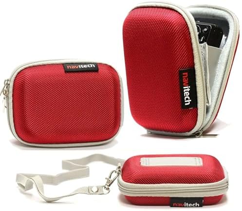 Navitech Red Hard Water Resistant Hard Camera Case Compatible With Nikon Coolpix A10 Camera by Navitech