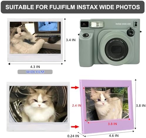 CAIYOULE Photo Frame for Fujifilm Instax Wide Instant Film Photo - Image 3