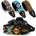 Art Tribute Custom Camera Strap Bohemian Yellow - Add Your Text and We Make It Especially For You Get Your Own Personalized Gift Camera Strap, No Shipping Cost! by ArtTribute