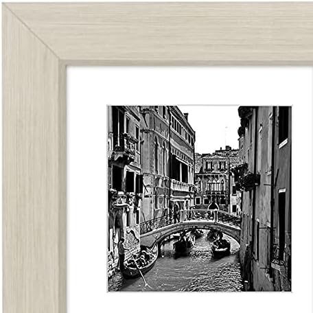 Americanflat 4x4 Picture Frame Collage with Shatter-Resistant Glass - Fits Four 4x4 Photos or Use as One 10x10 Picture Frame - Signature Collection - Collage Frames for Wall Display - Light Wood - Image 7