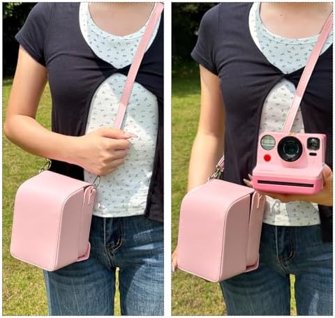 Camera Case for Polaroid Now/Now+ Gen2/3 Instant Film Camera, Pink - Image 7