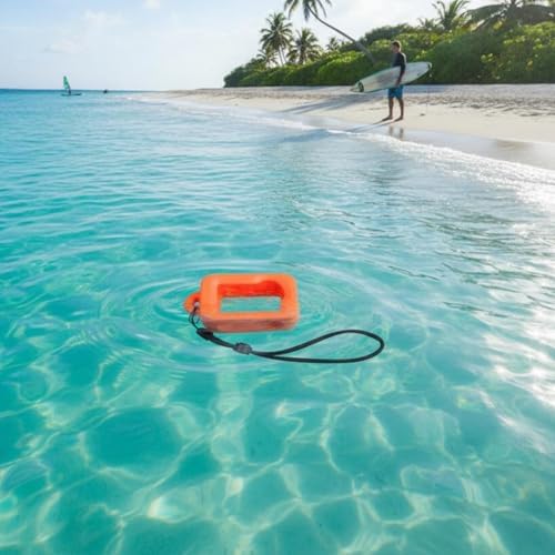 Camera Floatation Case Housing Cover Shell Buoyancy Frame Sleeve with Secure and Accessible Lens and Ports Suitable for, Orange, Style to 2 - Image 4