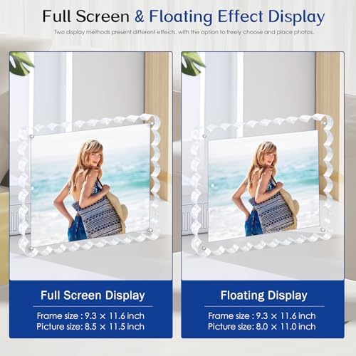 Acrylic Photo Frame - 2pack,15+15mm Thick Block 8×10 Inch - Image 5
