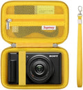 Hard Travel Case for Sony ZV-1, ZV-1F, ZV-1 II Digital Camera,Yellow by Supmay