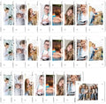 24 Pack 2.36x3.54 in Magnetic Picture Frames for Refrigerator by ALFFUN