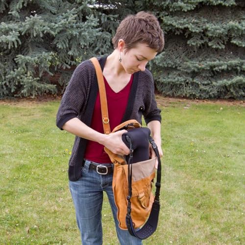 OP/TECH USA Soft Pouch – Compact digital camera case, lightweight accessories pouch, sleek neoprene sleeve for DSLR, perfect for backpacks & travel – durable protection in style D-SLR Tele| Black - Image 6