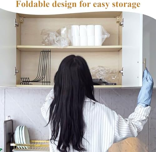 SHENLIU 10 Packs Black Iron Plate Display Stand for Display, 10 Inches Plate Picture Photo Stand Foldable Easel Holder for Easel Frame Book Card Plaque Bowl Plaque Collection Office - Image 4