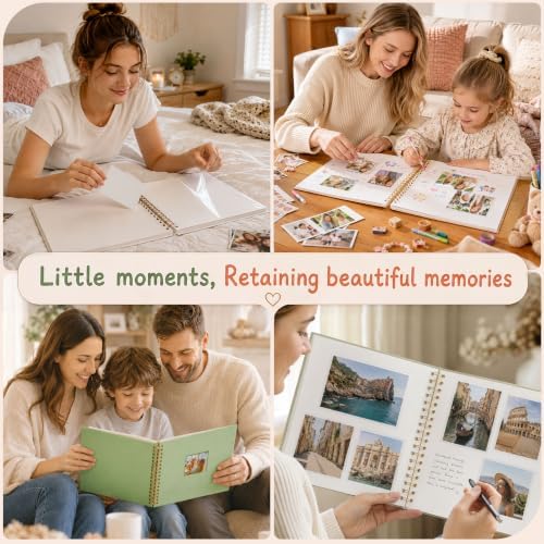 10x10 Spiral Self Adhesive Photo Album 40 Pages Grass Green - Image 5