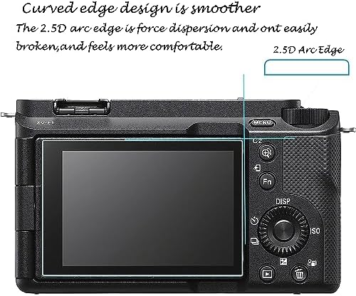 PCTC A7 IV A6700 ZV-E1 A7C II 7C II A7CII A7CR Screen Protector for Sony Alpha A6700 ZV-E1 ZVE1 A7 IV A7IV A7M4 A74 A7C II 7C II A7CII A7CR Camera [3+2 Pack] 0.3mm 9H Hardness Tempered Glass Cover - Image 6