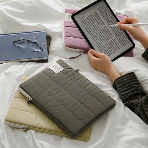 Monolike Archive 247 Cushion Tablet Pouch 11inch, Purple - Padded Protective Sleeve for iPad Pro/Air, Soft Vintage Style Case - Image 7