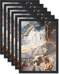 Fxojyvo 10x14 Picture Frame Set of 6 Black Engineered Wood Wall Hanging by Fxojyvo