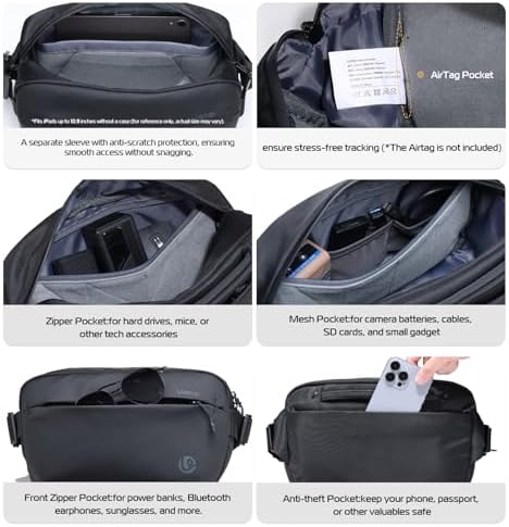ULANZI 10L Camera Sling Bag, Water-Resistant Camera Case with Tripod Holder - Image 4
