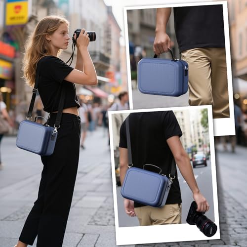 ProCase Hard Shell Camera Case for Canon Rebel T7 -Navy - Image 5