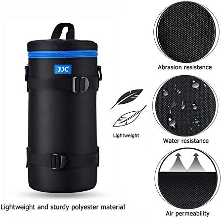 JJC Camera Lens Case Pouch, Padded Bag Fits Lens up to 4.9 x 11.4 (D x L) - Image 3