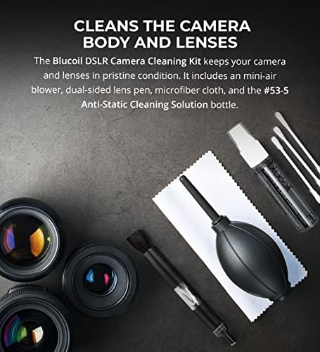Camera Cleaning Kit with Mini-Air Blower and Dual-Sided Lens Pen for DSLR, SLR, Mirrorless Digicam - Compatible with Canon, Nikon, Pentax, Sony, and More - Image 2