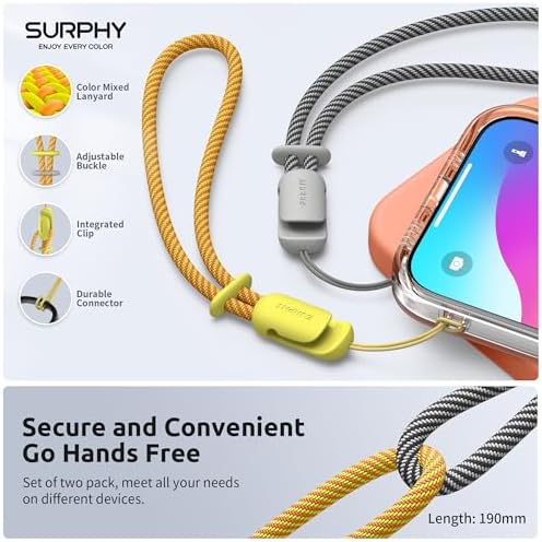 SURPHY 2 Pack Phone Lanyard, Phone Wrist Strap for Case, Camera Wrist Strap - Image 4
