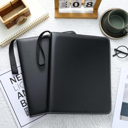 Feifeiya 2 Pack Acid Free Film Protector Storage Box 3 Ring Film Negative Sleeves Binder Preservers Portfolio Folder for Artwork Leather Storage Zipper Binder Box for 120 and 135 35 mm Negative - Image 4