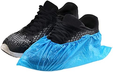 Dssiy 100 Pack Disposable Hygienic Boot & Shoe Covers 100 pack(50 Pairs)|Waterproof Slip Resistant Non-Slip, Durable for Construction, Workplace, Indoor Carpet Floor Protection,One Size Fits Most Blue - Image 4