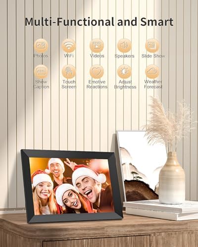 Frameo Digital Picture Frame, 10.1 Inch Smart WiFi Photo Frame with 1280x800 HD IPS Touch Screen, Auto-Rotate, Wall Mountable, Share Photos/Videos Instantly via App from Anywhere - Image 2