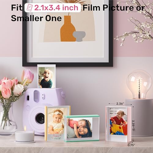 WINKINE Instax Mini Frames, Polaroid Frame for Fujifilm Instax Mini Film, 2x3 Small Picture Frames for Desktop, Polaroid Photo Frame, Small Size Wallet Picture Holder - Image 6