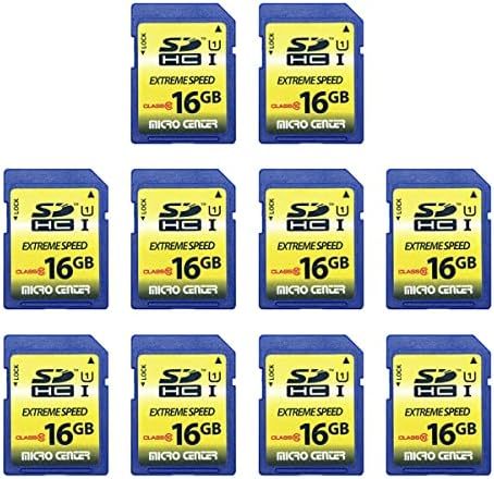 INLAND 16GB SDHC Flash Memory Card Standard Full Size SD Card (10 Pack) by INLAND