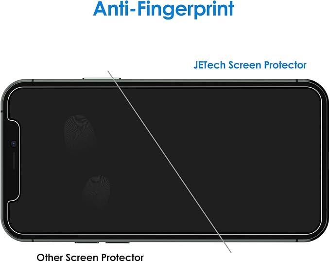 JETech Privacy Screen Protector for iPhone 11 Pro, 2+2 Pack | with Camera Lens Protector, Anti-Spy 9H Tempered Glass, Fingerprint ID Compatible - Image 7