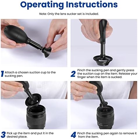 NEEWER 8 in 1 Lens Sucker Kit, IC Pick Up Vacuum Suction Pen - Image 6
