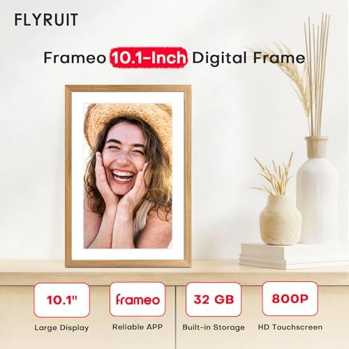 Frameo 10.1" Digital Picture Frame WiFi 32GB, Birthday Gifts for Mom, Women - Image 2