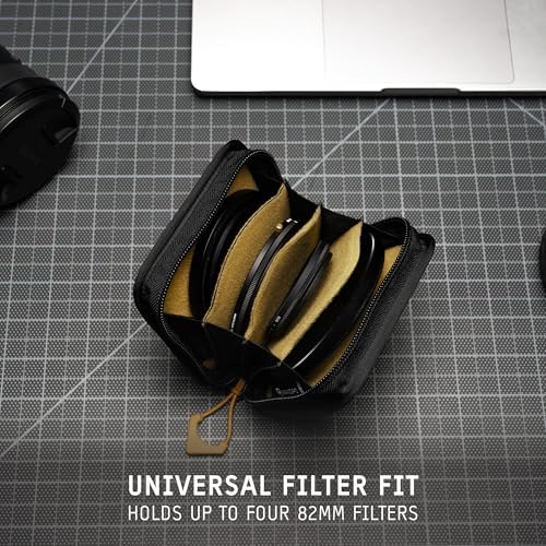 WANDRD Lens Filter Case - Store 4 Filters in Your Camera Backpack or Camera Case, Protect Photography Accessories from Scratches, Dust & Impact (Dallol Yellow) - Image 4