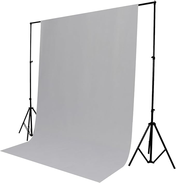 TRLYC Gray Photography Backdrops 10x10 FT Seamless Background for Studio | Gray Backdrop for Photoshoot Video Backgrounds Screen Party Wrinkle-free Polyester Non-Glare Rod Pocket Easy Setup - Image 5
