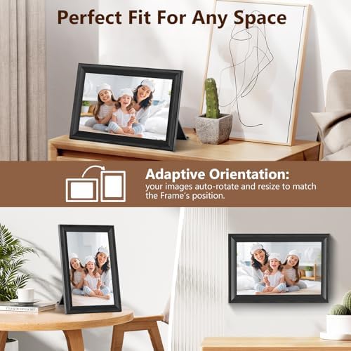 Smart Black Digital Picture Frame WiFi Send Photos from Your Phone - Image 4