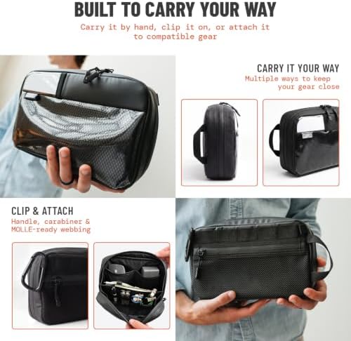 GOBAGS Organizer Zipper Bag - Electronics & Camera Accessories Bag - Cable organizer, Gear Accessory Pouch, Travel Camera Essentials, Black - Image 5