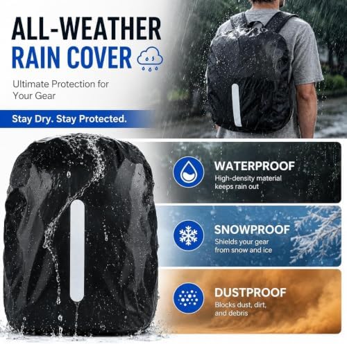 Camera Backpack for Photographers, DSLR Camera Bag with Rain Cover - Image 3