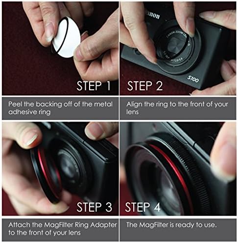 Kamerar MagFilter 52mm Threaded Magnetic Lens Filter Adapter Ring - Image 3
